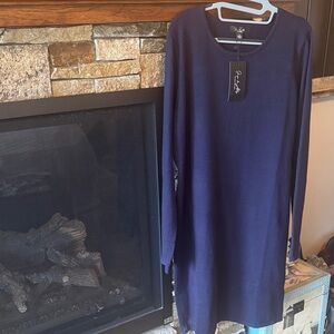 Jupe de Abby Deep Blue Knit Top NWT